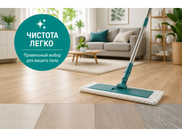 Как выбрать швабру для разных типов пола