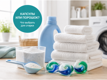 Капсулы или порошок: что выбрать для стирки? Капсулы или порошок: что выбрать для стирки?