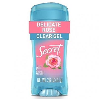 Дезодорант Secret Delicate Rose Clear Gel 96 г – женский гелевый антиперспирант 48 часов защиты от пота и запаха
