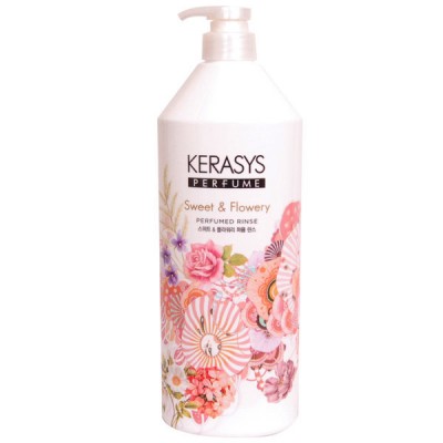 Парфюмированный кондиционер-бальзам для волос Kerasys Sweet and Flowery 1000мл