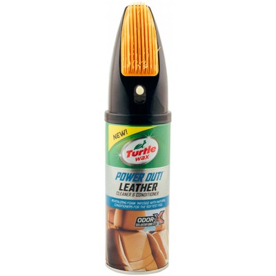 Очиститель-кондиционер кожи Odor-X со щеткой Turtle Wax Leather Cleaner 400 мл