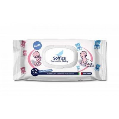 Влажные салфетки SOFFICE SALVIETTE BABY X 72  AQUA , Италия