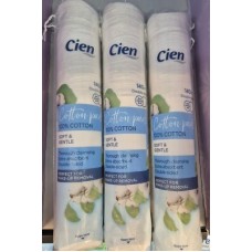 Диски ватные косметические Cien Soft Cotton Pads двусторонние круглые, 140 шт
