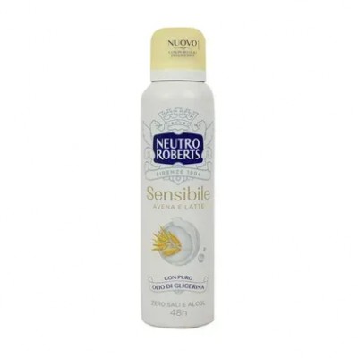 ДЕЗОДОРАНТ NEUTRO ROBERTS SENSIBILE AVENA e LATTE SPRAY 150 ML