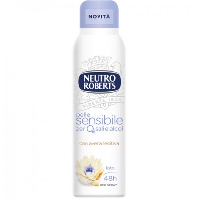 Дезодрант спрей NEUTRO ROBERTS AVENA E LATTE PELLE SENSIBILE AVENA ДЛЯ ЧУВСТВИТЕЛЬНОЙ КОЖИ 150 Мл