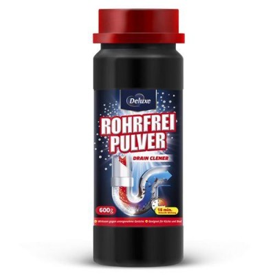 Гранули для прочистки зливних труб Deluxe Rohrfrei Pulver 600g.