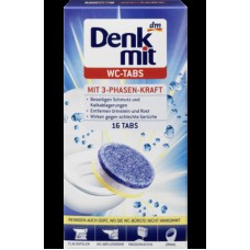 Таблетки для чистки унитаза Denkmit WC-Reiniger Tabs 16 St, Очистители для туалетов