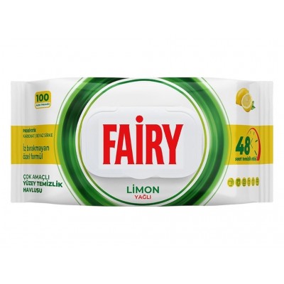 Влажные салфетки для уборки Fairy Лимон 100 шт