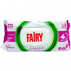 Влажные салфетки для уборки Fairy Лилия 100 шт