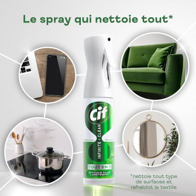 Универсальное чистящее средство Cif Infinite Clean Lime & White Flowers, спрей 280 мл, для всех поверхностей