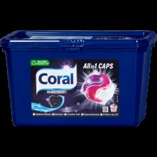 Капсулы для стирки Coral 3w1 Black Velvet 16 шт.