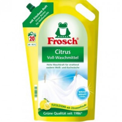 Порошок жидкий Frosch Citrus Gel 2,0 л. 20 стирок