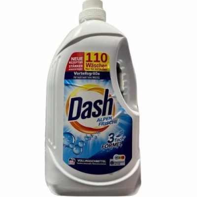 Гель для стирки Dash универсальный Alpen Frische Universal, с ароматом свежих Альп, 110 стирок, 4.95 L