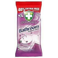 Салфетки для уборки ванной комнаты Green&Shield bathroom 70шт.