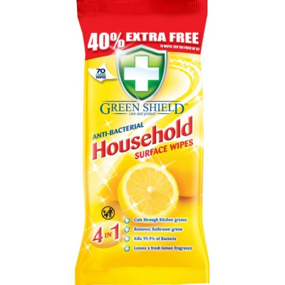 Салфетки для ухода за домом Green&Shield Household 4in1 70шт.