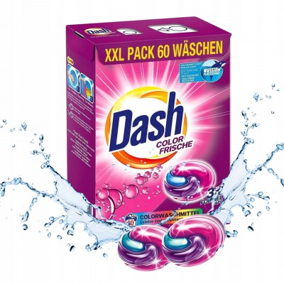 Капсули для прання Dash, Color Frische 3 in 1 (колор), 60 шт - 1,59 kg
