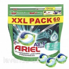 Капсулы для стирки Ariel Power Capsules ALLin1+ Lenor 1.506кг 60 стирок (пакет)
