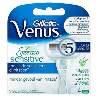 Сменные картриджи для бритья (лезвия) Venus Embrace Sensitive 4 шт