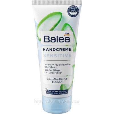 Крем для рук DM Balea Handcreme Sensitive mit Aloe Vera 100мл