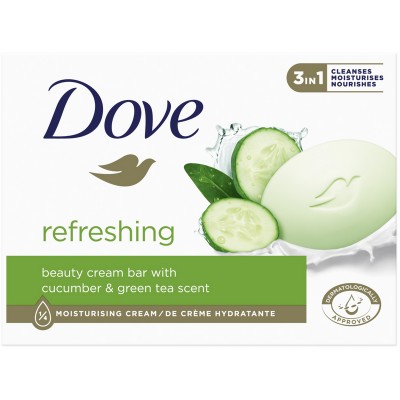 КРЕМ-МЫЛО DOVE ОЖИДАЮЩИЙ АРОМАТ ОГУРКА И ЗЕЛЕНОГО ЧАЯ 90 ГРАММ