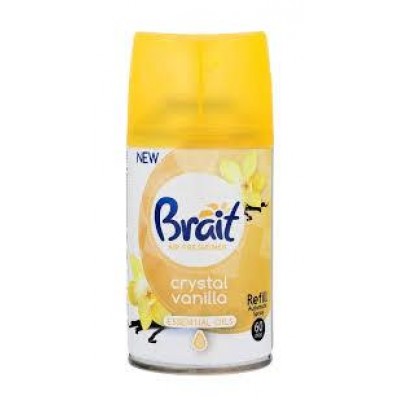 Сменный баллон для автоматического ароматизатора воздуха Brait Crystal Vanilla 250 мл
