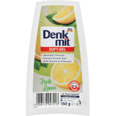 Освежитель воздуха гелевый DENKMIT Raumduft Gel Fresh Lemon, 150 g