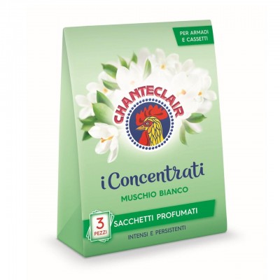 Пакетики для белья Саше Аромат в гардероб Chanteclair i Concentrati белый мускус 3шт