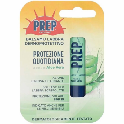 Бальзам для губ Prep Aloe Vera Lip Balm, 4,8 мл, с алоэ вера, увлажнение и защита