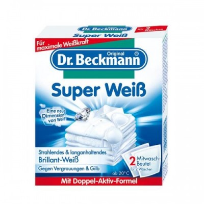 Відбілювач Dr.BECKMANN Super Weiss пакети для вибілювання 2x40г.