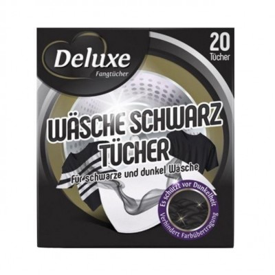 Салфетки для защиты цвета при стирке черного белья Deluxe Schwar Black 20шт.