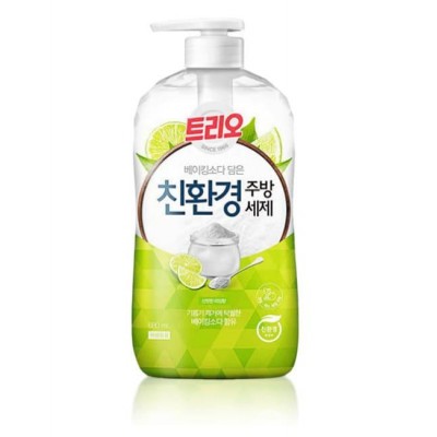 Экологическое кухонное средство для посуды с ароматом соды и лайма Trio Baking Lime 680мл