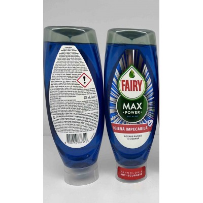 Средство для мытья посуды FAIRY MaxPower 730 мл с экстрактом эвкалипта – мощное удаление жира