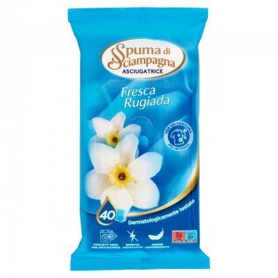 САЛФЕТКИ ДЛЯ СУШИЛЬНОЙ МАШИНЫ  SPUMA DI SCIAMP. Fresca Rugiada P40, 40 шт