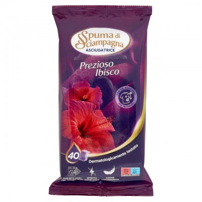 САЛФЕТКИ ДЛЯ СУШИЛЬНОЙ МАШИНЫ SPUMA Foglietti Per Asciugatrice Prezioso Ibisco, 40 шт