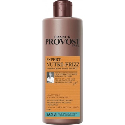 Бессульфатный шампунь для сухих и вьющихся волос Franck Provost Expert Nutri-Frizz с алоэ вера и маслом манго 400 мл