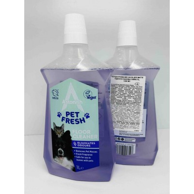 Средство для мытья полов Astonish Pet Fresh, удаление запахов домашних животных, концентрат, 1000 мл