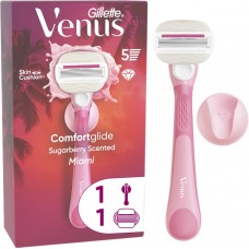 Станок для бритья женский (бритва) Venus Comfortglide Miami Sugarberry с 1 сменным картриджем