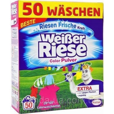 Порошок стиральный Weiber Riese Color Pulver 2,75 кг. 50 стирок