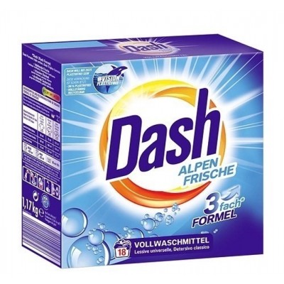 Универсальный порошок для стирки Dash Alpen Frische 1.17 кг 18 стирок
