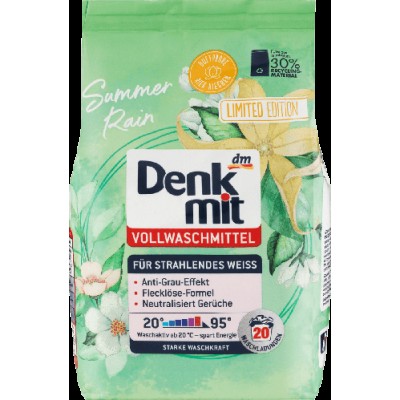 Порошок стиральный Denkmit VOLLWASCHMITTEL SUMMER RAIN 1,35кг 20 стирок