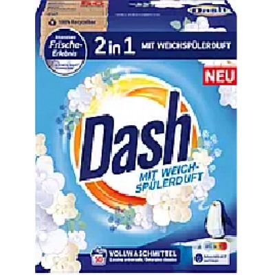 Стиральный порошок Dash 2in1 Vollwaschmittel 3 кг 50 циклов стирки