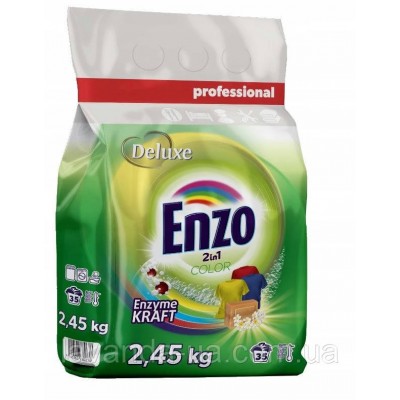 Порошок стиральный Deluxe Enzo колор п/е. 35p/ 2.45 кг. (5)