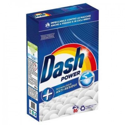 ПОРОШОК ПРАЛЬНИЙ DASH PROFESSIONAL FUSTONE LAVATR POWER УНІВЕРСАЛЬНИЙ 86 MIS KG 4,30
