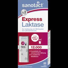 Пищевая добавка Sanotact Express Laktase 12.000 Kautablette 40 St., 18 g