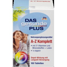 Витамины(Германия) Дас Гезунд плюс  A-Z Komplett 100шт