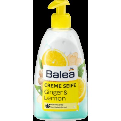 Мыло жидкое с дозатором Balea Creme Seife Ginger&Lemon 500 мл /0596/