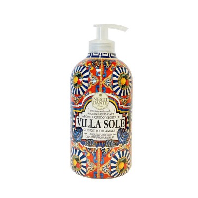 Жидкое мыло VILLA SOLE, Итальянское жидкое мыло Nesti Dante Chinotto di Amalfi с экстрактом лимона 500 мл.
