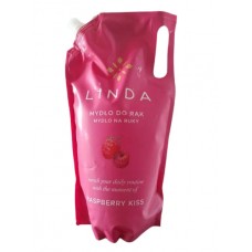 Жидкое мыло Linda сменный крем кремовое Raspberry Kiss 1000 мл