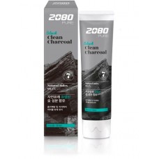 Зубная паста 2080 Pure Black Clean Charcoal Toothpaste 120г