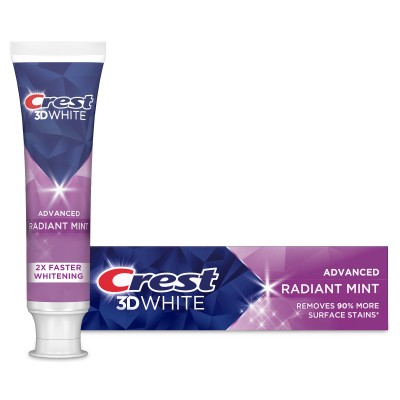 Отбеливающая зубная паста Crest 3D White Radiant mint toothpaste 93 г